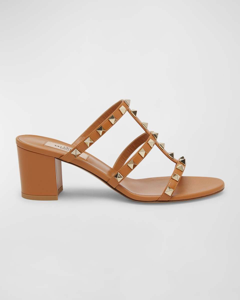 Rockstud Caged 60mm Slide Sandals